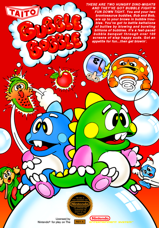 Bubble Bobble (USA) (Virtual Console) box art